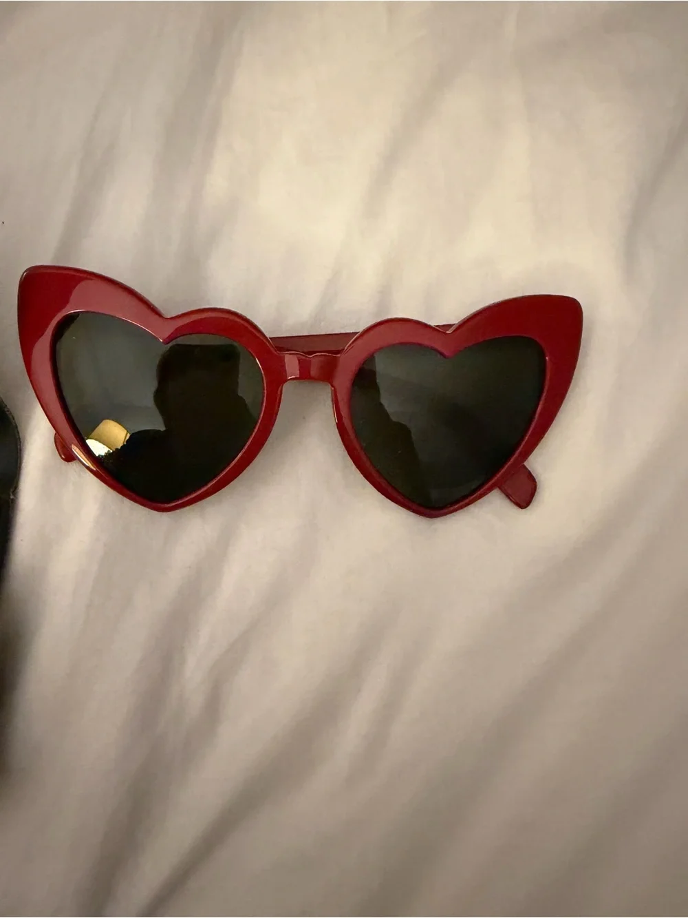 Saint Laurent Red Heart-Shaped Women's Sunglasses